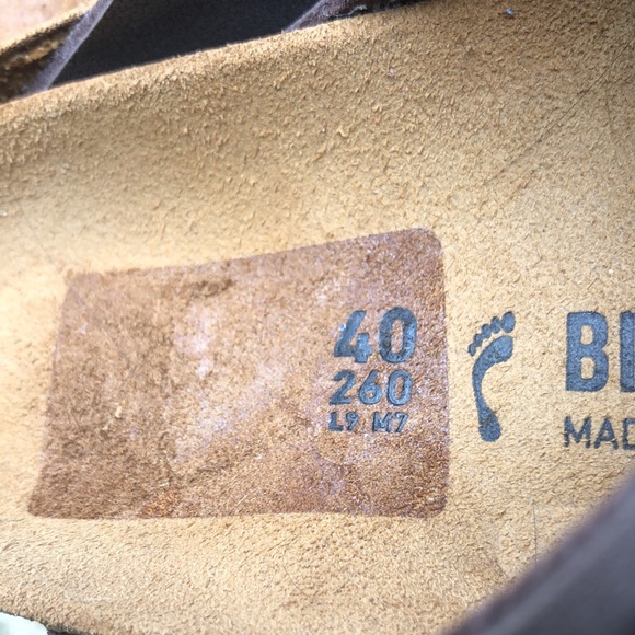 New In Box-Birkenstock Arizona-Stone-Sz 40 (9)-Medium-Narrow Fit - Picture 6 of 16